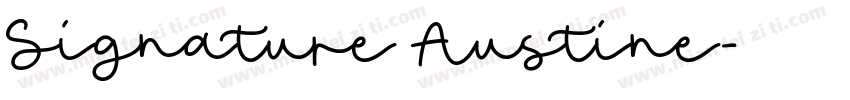Signature Austine字体转换